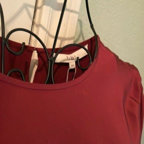 Tibi Colorblock Silk Sleeve Dress size 10 - Picture 7 of 10